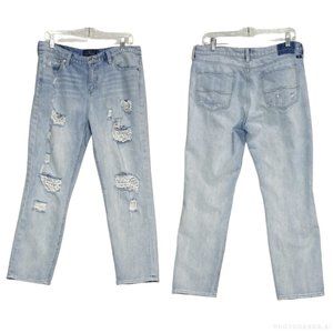 LUCKY BRAND Sienna Slim Boyfriend Cropped Jeans size 10